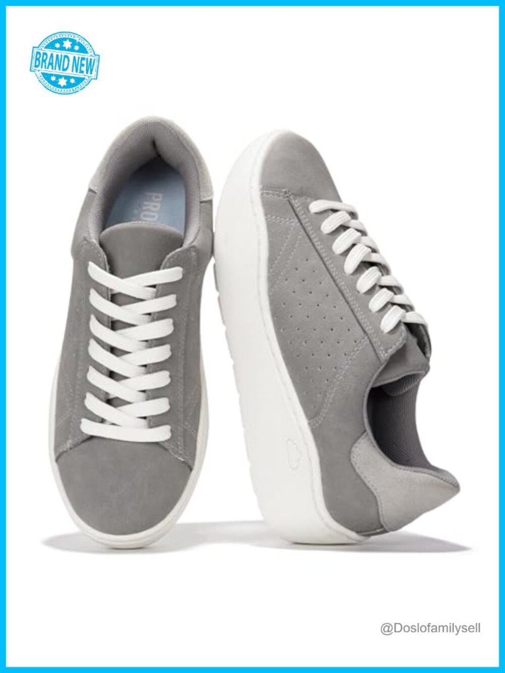 Platform Wedge Sneakers Memory Foam Insole Lace-Up Women's Shoes